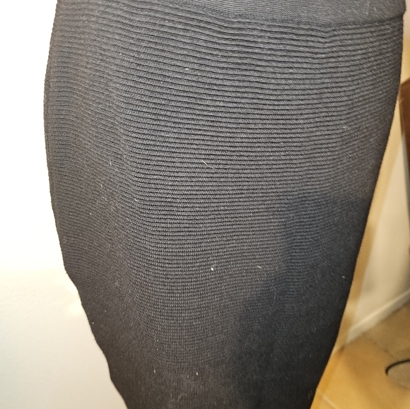 Anne Klein II Womans Black Elastic Waist Pencil Skirt Size L - Picture 4 of 9